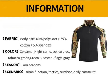 Tactical Military Combat and Camouflage Shirt